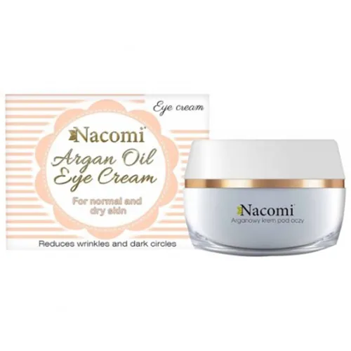 Nacomi Moroccan Argan Cream with Grape Seed Oil (Arganowy krem pod oczy z olejem z pestek winogron) - 1