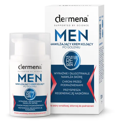 Dermena Men, Nawilżający krem po goleniu