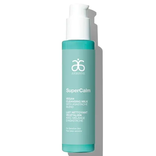 Arbonne SuperCalm, Vegan Cleansing Milk with Agastache Blend (Wegańskie mleczko oczyszczające z kłosowcem)