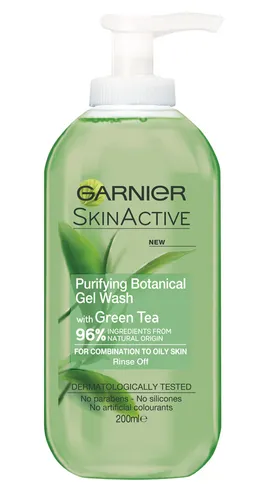 Garnier Skin Naturals [Skinactive],  Green Tea Detox,  Purifying Botanical Gel Wash with Green Tea (Oczyszczający żel do mycia twarzy)