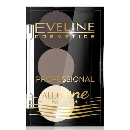 Eveline Cosmetics Professional, All in One, Eyebrow Set (Profesjonalny zestaw do makijażu i stylizacji brwi)