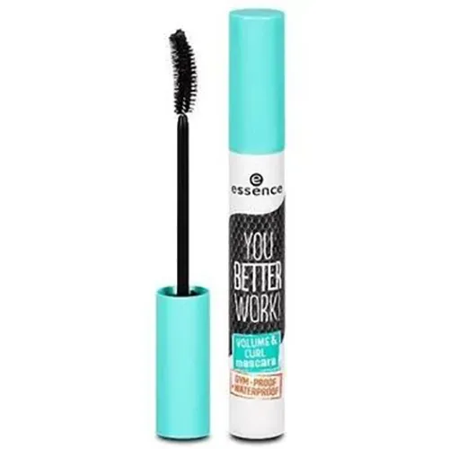 Essence You Better Work! Volume & Curl Mascara (Wodoodporny tusz do rzęs pogrubiający i podkręcający)