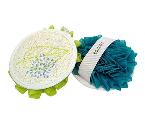 EcoTools EcoPouf, Dual Cleansing Pad (Dwustronna myjka do kąpieli i masażu)