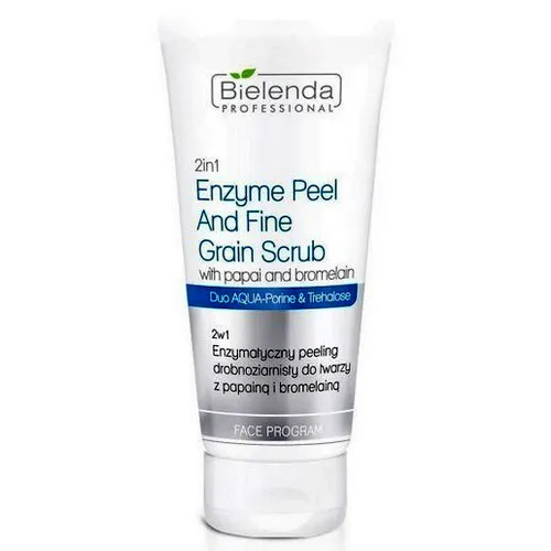 Bielenda Professional 2 in 1 Enzyme Peel and Fine Grain Scrub with Papain and Bromelain (Enzymatyczny peeling drobnoziarnisty do twarzy z papainą i bromelainą 2 w 1)