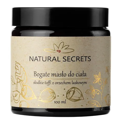 Natural Secrets Bogate masło do ciała `Słodkie toffi z orzechem laskowym` - 1