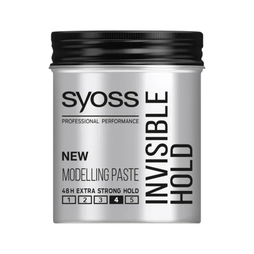 Syoss Professional Performance, Invisible Hold, Modeling Paste (Bardzo mocna pasta modelującado włosów)