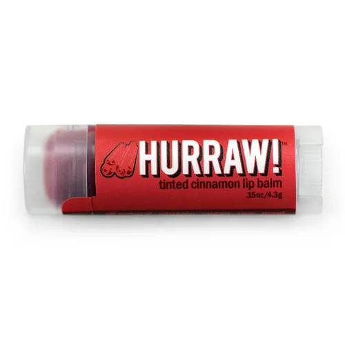 Hurraw! Balm Tinted Cinnamon Lip Balm (Balsam do ust o zapachu cynamonu)