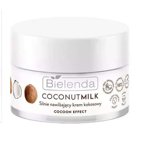 Bielenda Coconut Milk, Silnie nawilżający krem kokosowy - 1