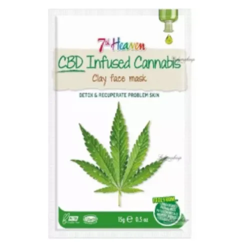 7th Heaven CBD-Infused Cannabis Clay Face Mask (Maseczka glinkowa do twarzy)