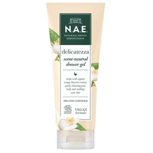 N.A.E. Delicatezza, Scent-neutral Shower Gel (Łagodzący żel pod prysznic z ekstraktem z kwiatu pomarańczy)
