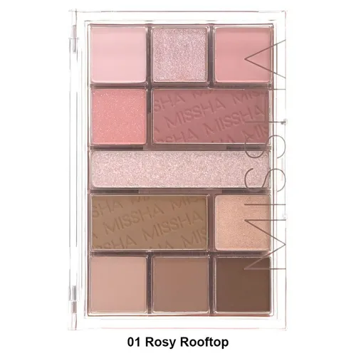 Missha Mood Moment Palette #01 Rosy Rooftop (Paleta cieni do powiek) - 2