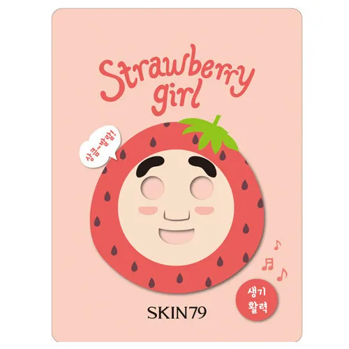 SKIN79 Strawberry Girl, Fruit Mask (Maska nawilżająca i rewitalizująca)
