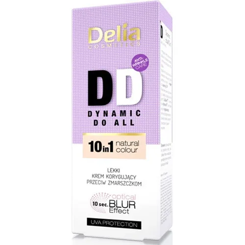 Delia Dynamic Do All 10 in 1 Natural Colour (Lekki krem DD korygujący przeciw zmarszczkom) - 1