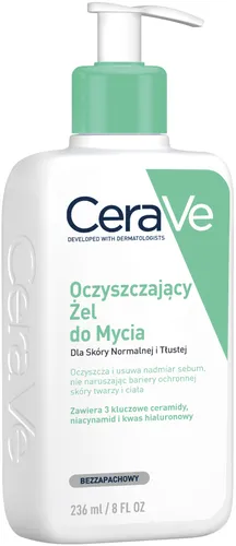 CeraVe Oczyszczający Żel do mycia dla skóry normalnej i tłustej - 1