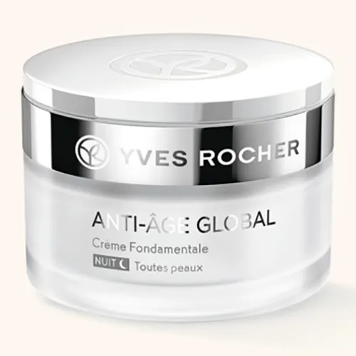 Yves Rocher Anti - Age Global, Creme Fondamentale Nuit ( (Krem do twarzy na noc)