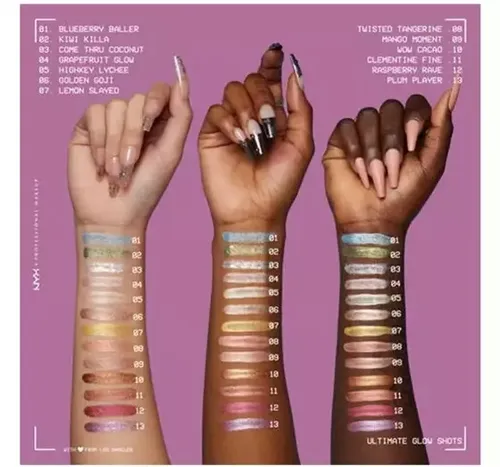 NYX Professional Makeup Ultimate Glow Shots (Błyszczący cień do powiek) - 2