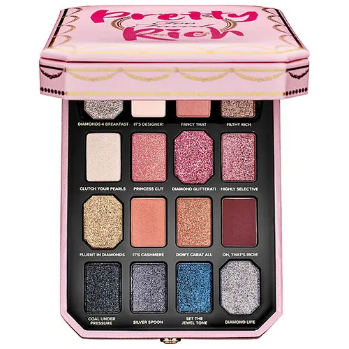 Too Faced Pretty Rich Diamond Light, Eyeshadow Palette (Paleta 16 cieni do powiek)