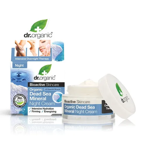 Dr.Organic Organic Dead Sea Mineral, Night Cream (Krem na noc z minerałami z Morza Martwego)