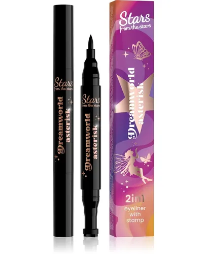 Stars from the stars Dreamworld, Asterisk 2 in 1 Eyeliner with Stamp (Eyeliner ze stempelkiem 2w1)