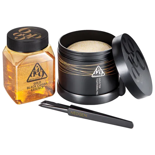 Neogen Code9, Gold Black Caviar Essence & Tox Tightening Pack Kit (Zestaw pielęgnacyjny)