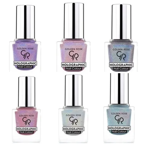 Golden Rose Holographic, Nail Colour (Holograficzny lakier do paznokci) - 2