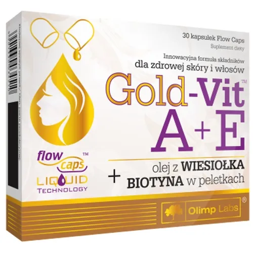Olimp Laboratories Gold Vit A + E  z wiesiołkiem i biotyną dla zdrowej skóry i włosów