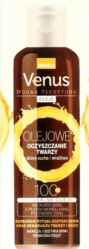 Venus Modna Receptura Oleje, Olejowe oczyszczanie twarzy skóra sucha i wrażliwa