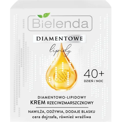 Bielenda Diamentowe Lipidy, Diamentowo-lipidowy krem przeciwzmarszczkowy na dzień i na noc 40+