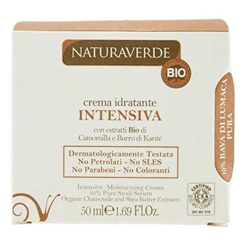 Naturaverde Bio Crema Idratante Intensiva [Intensive Moisturising Cream] (Intensywnie nawilżający krem do twarzy)