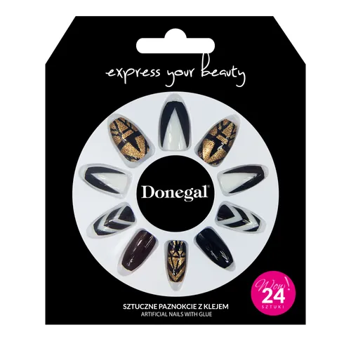 Donegal Express Your Beauty, Sztuczne paznokcie z klejem (różne rodzaje)