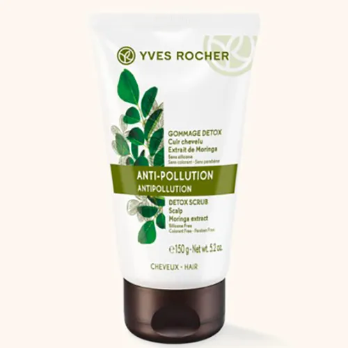 Yves Rocher Anti-pollution, Gommage Detox [Detox Scrub to Scalp with Moringa Extract] (Detoksykujący peeling do skóry głowy z wyciągiem z moringi)