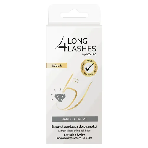 Long4Lashes Nails, Hard Extreme Hardening Nail Base (Baza-utwardzacz do paznokci)