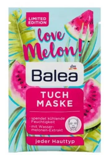 Balea Love Melon Tuchmaske (Maseczka w płacie arbuzowa)