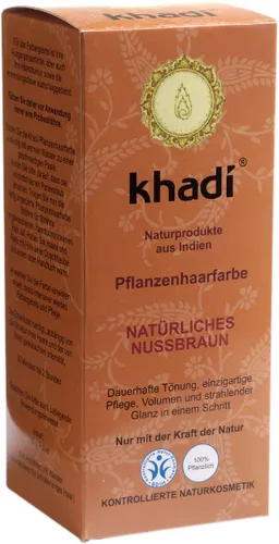 Khadi Herbal Hair Colour, Natural Hazel (Ziołowa farba do koloryzacji włosów `Orzechowy brąz`) - 2