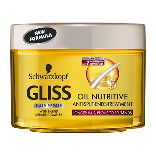 Schwarzkopf Gliss Oil Nutritive, Maseczka przeciwdziałająca rozdwajaniu się włosów (nowa wersja) - 2