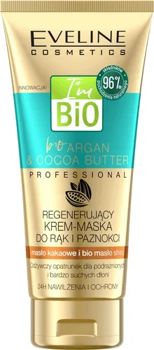 Eveline Cosmetics I'm Bio, Professional Bio Argan & Cocoa Butter, Odżywczy krem-maska do rąk i paznokci