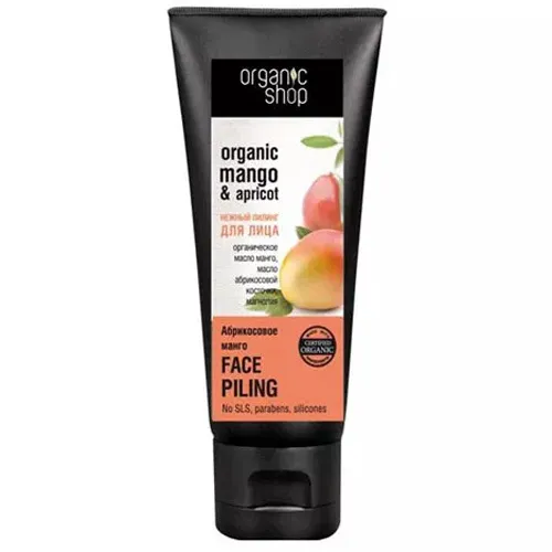 Organic Shop Organic Mango & Apricot, Gentle Face Peeling (Delikatny peeling do twarzy `Mango i morela`) - 2