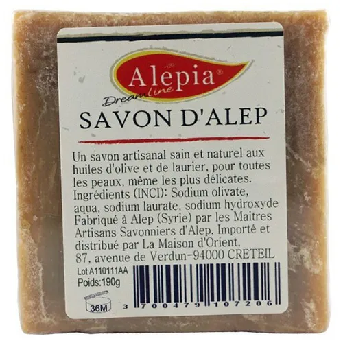 Alepia Savon D'Alep, Mydło Aleppo 1%, 99% Oliwy