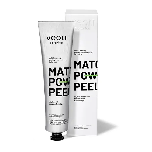 Veoli Botanica Matcha Power Peel, Multikwasowy peeling enzymatyczny - 1