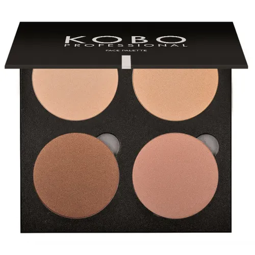 Kobo Professional Face Palette, Highlighter (Paleta 4 rozświetlaczy) - 1