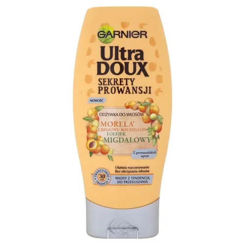 Garnier Ultra Doux, Sekrety Prowansji, Odżywka do włosów z tendencją do przesuszania `Morela z Rousillon i olejek migdałowy`