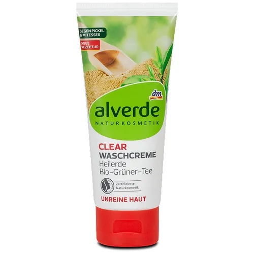 Alverde Clear, Waschcreme Heilerde (Żel do mycia cery zanieczyszczonej) - 2