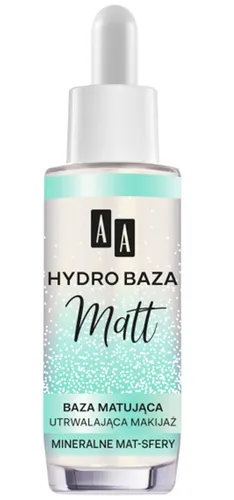 AA Wings of Color Hydro Baza Matt, Baza matująca utrwalająca makijaż `Mineralne Matt Sfery`