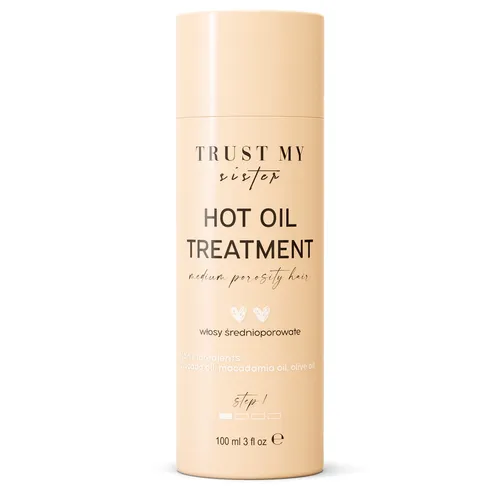 Trust My Sister Medium Porosity Hair, Hot Oil Treatment (Olej do włosów średnioporowatych)