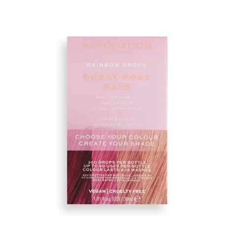 Revolution Haircare Rainbow Drops Dusky Rose Rays (Pigment koloryzujący do włosów) - 2
