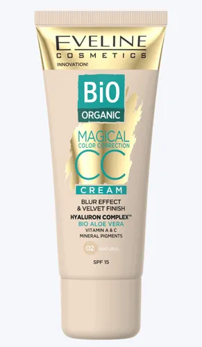 Eveline Cosmetics Bio Organic Magical Color Correction CC Cream (Krem CC do twarzy SPF 15) - 1