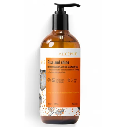 Alkmie Rise and Shine, Nourishing Body and Face Cleansing Gel (Odświeżający żel do mycia twarzy i ciała)