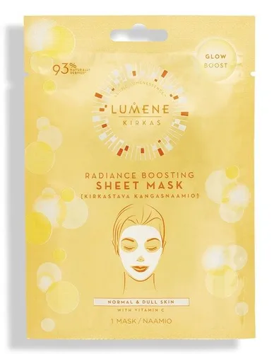 Lumene Kirkas, Radiance Boosting Sheet Mask (Rozświetlająca maska w płacie)