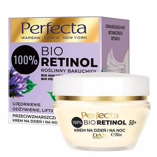 Perfecta Bio Retinol Bakuchiol, Przeciwzmarszczkowy krem na dzień i na noc 50+