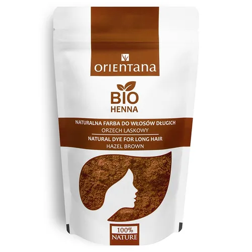 Orientana Bio henna do włosów długich `Orzech laskowy`